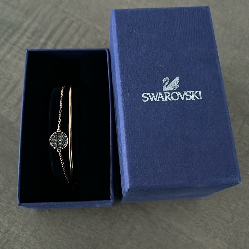 Swarovski rose gold bagel